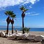 Plage en bordure de Paseo Maritimo